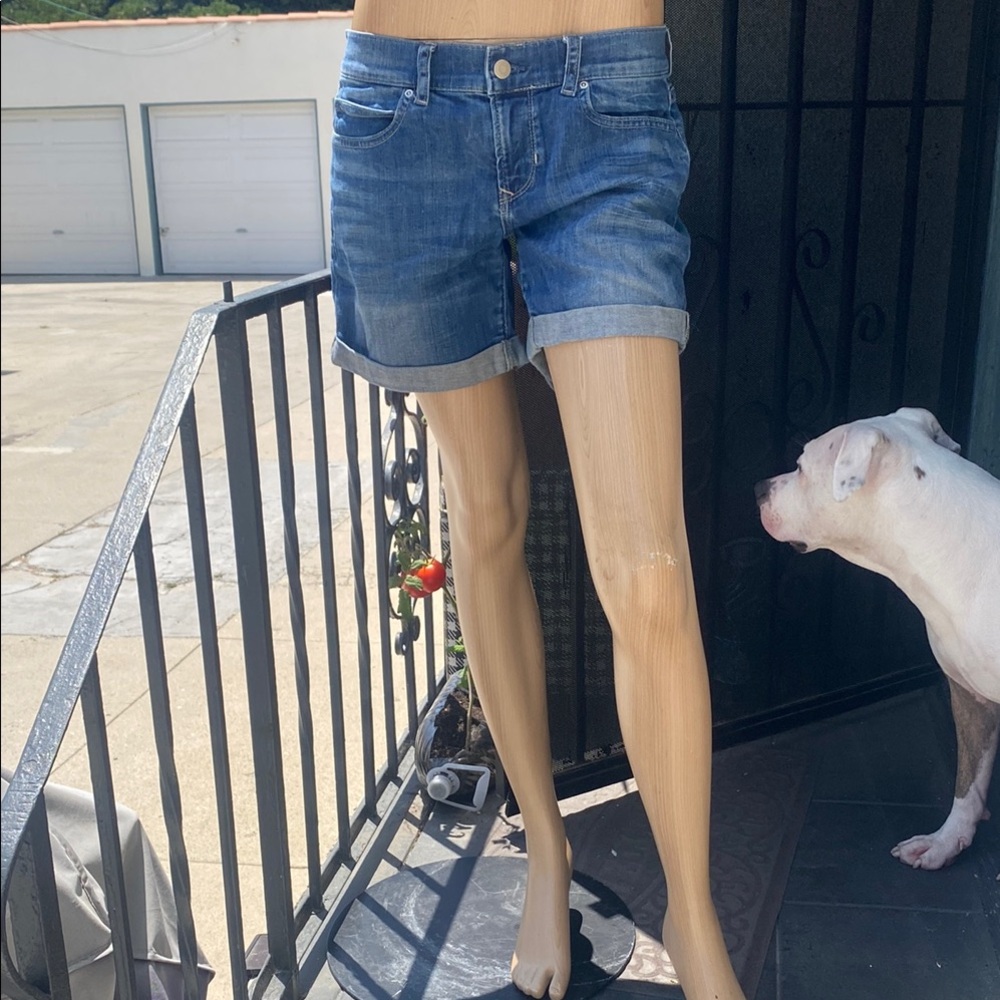 GAP Blue Jean Shorts Relaxed Fit Rollup Hem